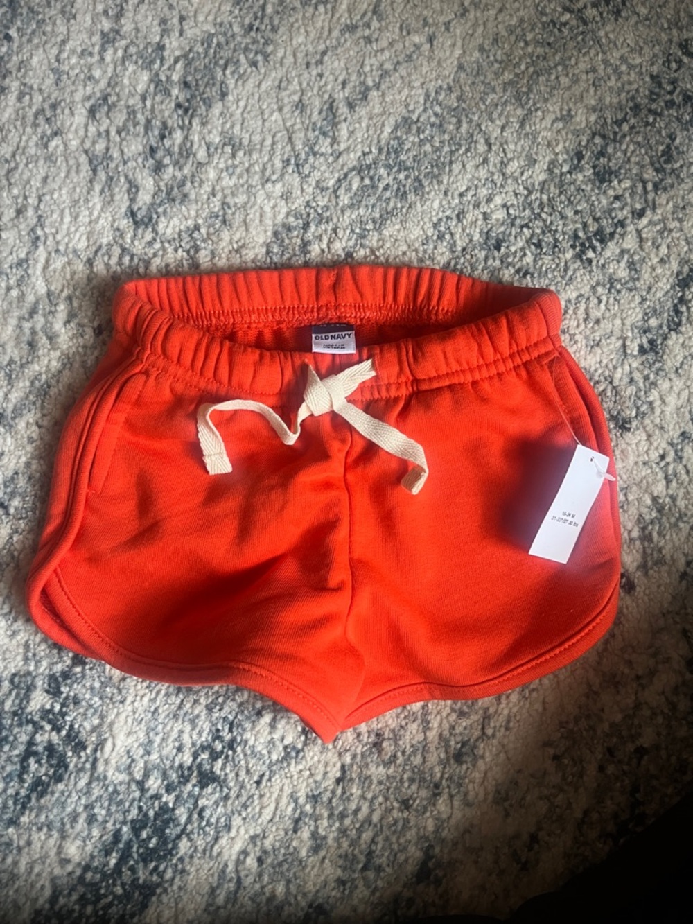 Old Navy toddler Girls' Bright Orange Drawstring Athletic Shorts